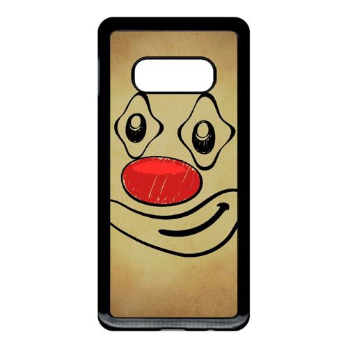 Coque galaxy s10e - smiley clown nez rouge - noir