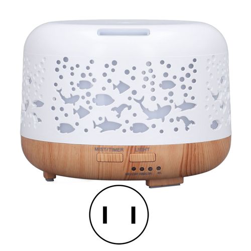 Humidificateur d'aromathérapie de 300ml, Mini humidificateur Portable silencieux avec veilleuse colorée pour la maison, prise US 100 à 240V