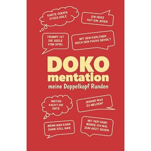 Doko Mentation - Meine Doppelkopf Runden: Doko Punkteliste Spielblock - Chronik Einer Doppelkopf-Legende! Rot (German Edition)