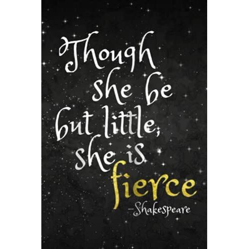 Account Information Notebook - Shakespeare She Is Fierce Midsummer Play Quote