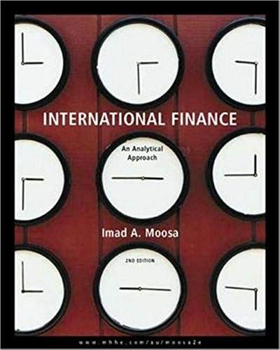 International Finance: An Analytical Approach