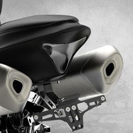 Support TéLescopique RéGlable En Alliage D'aluminium, Support De Plaque D'immatriculation Avec LumièRe Led Pour Moto