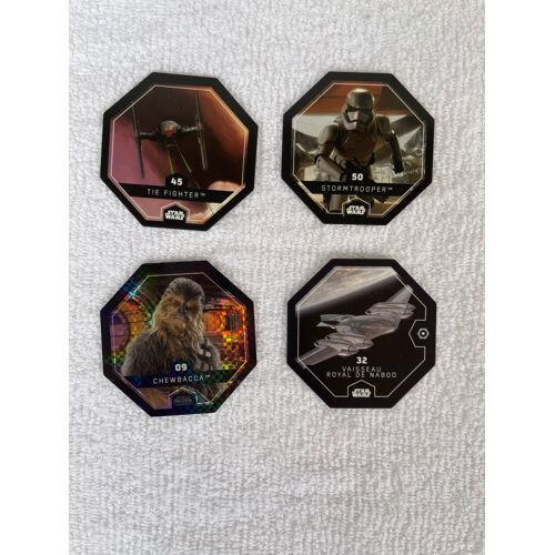 Lot De 4 Jetons Star Wars 2016