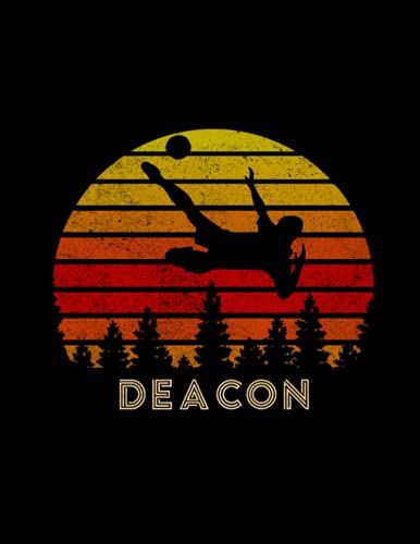 Deacon Name Gift Personalized Football Lined Notebook, Journal For Soccer Sport Lovers: 21.59 X 27.94 Cm, 110 Pages, Daily Journal, Goals, 8.5 X 11 ... High Performance, A4, Wedding, Book