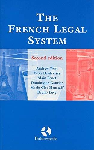 West, A: French Legal System 2/E