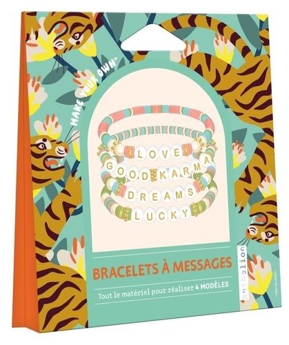 Bracelets À Messages - Avec 24 Perles Lettres, Plus De 700 Perles Heishi De 4 Couleurs, 10 Perles Nacrées, 16 Perles Intercalaires Dorées, 2 Mètres De Fil Élastique