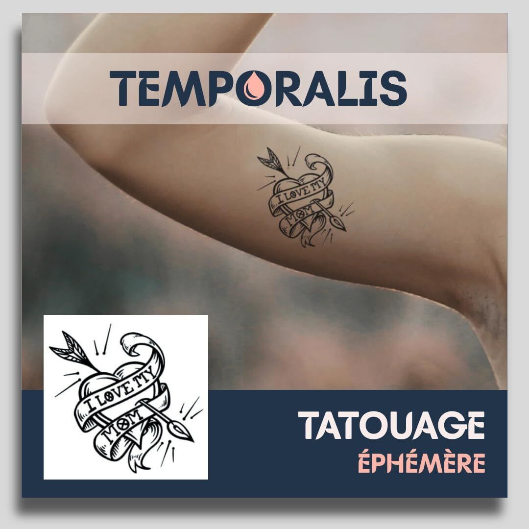 Tatouage Coeur pas cher - Meilleures offres Soldes Hiver 2026, image size:1080x1080