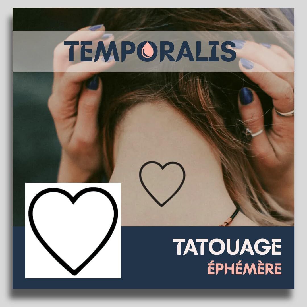 Tatouage Coeur pas cher - Meilleures offres Soldes Hiver 2026, image size:1080x1080