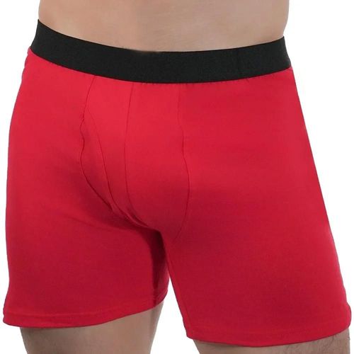 Homme Mi-Long Boxer Shorts Sous-Vêtements De Sport Coton Caleçons Sexy Boxershorts Respirant Culottes Grandes Boxeurs Hombre Cadeaux Pour Hommes.Red.2xl(95-105kg)