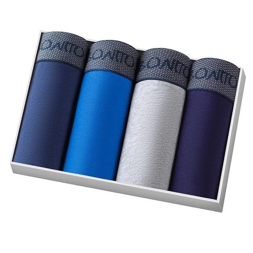 4 Pièces Marque Haute Qualité Coton Boxer Homme Calecon Homme Sous Vetement Homme Caleçon Boxeur Sexy Slip Underwear Men Calvin Shorty Caleçon Homme Culotte Homme Caleçon Boxeur Co.B19 4pcs-3.L