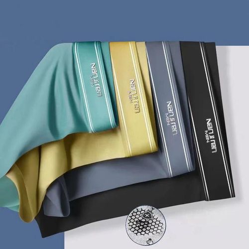4 Pièces Boxer Shorts Hommes Glace Sous-Vêtements En Soie Cool Caleçons Respirant Sexy Mince Culotte U Convexe Lingerie Vente En Gros Lots L-6xl.9902-2.2xl