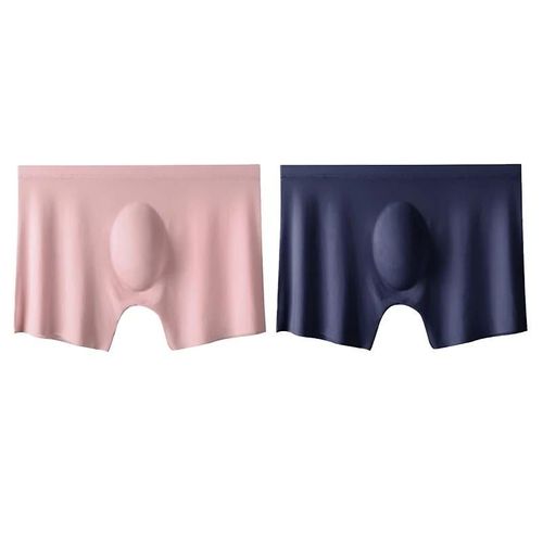 Lot De 2 Culottes Ultra-Fines Pour Hommes,Boxer D'été En Soie Glacée,Sous-Vêtements,Lingerie,Short Respirant,Sexy,Sans Couture.Style 6.Asia 4xl 90-105kg