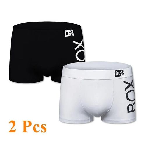 1/2/3/4 Pièces Orlvs Hommes Boxer Sous-Vêtements Sexy Doux Longs Coton Doux Caleçons Hommes Culottes 3d Poche Shorts Sous Vêtements Pantalons Courts.2 Pcs Mix.L