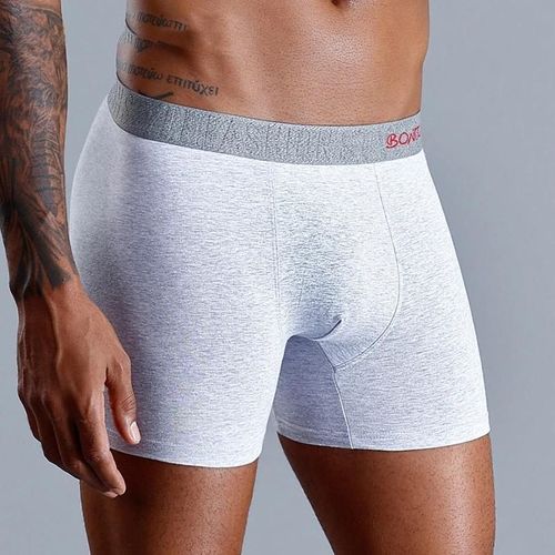 Boxers Imprimés En Coton Pour Sous-Vêtements Pour Hommes,Caleçons Et Caleçons Sexy Pour Hommes,Grande Taille,Marques Calecon Pour Hommes.B6-Light Gray.L