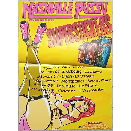 Nashville Pussy - Supersuckers: From Hell To Texas - Affiche France- 2009