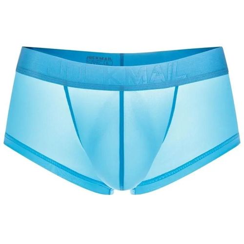 Sous-Vêtements Sexy Pour Hommes,Boxer,Short En Soie Glacée,Culotte Originale,Slip Ultra-Fin,Transparent,Amusant,Gay.Jm492sky Blue.L