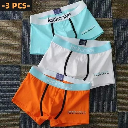 Boxers College Respirants Pour Hommes,Culottes Xl-3xl Pour Hommes,Sous-Vêtements En Coton,Caleçons Confortables,Sous-Vêtements Pour Hommes,1 Pièce,3 Pièces.3mu006-7.2xl