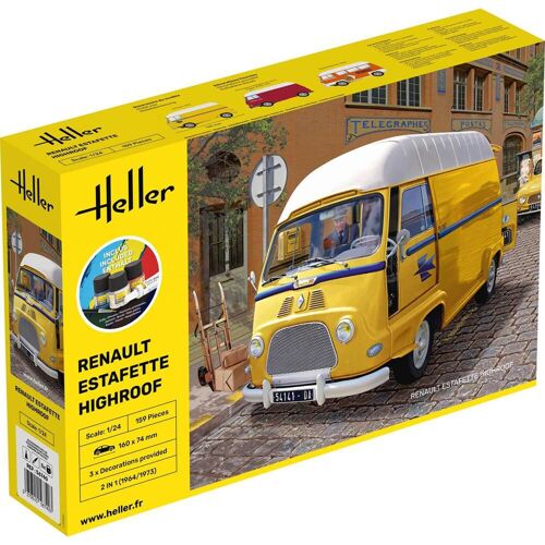 Maquette Camion : Starter Kit : Estafette High Roof-Heller