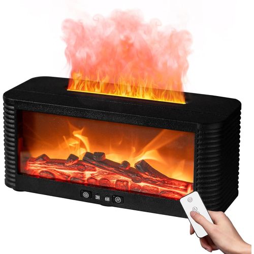 Diffuseur De Cheminée,Diffuseur De Flamme 7 Couleurs Pour La Maison Avec Minuterie,250 Ml,Sans Eau,Arrêt Automatique,Diffuseur Électrique D'Huiles Essentielles Pour La Maison,La Chambre