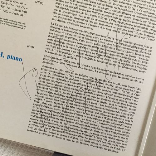 Ivo Pogorelich : Beethoven: Sonate Pour Piano N°32; Schumann: Études Symphoniques, Toccata. Signed, Autographed.