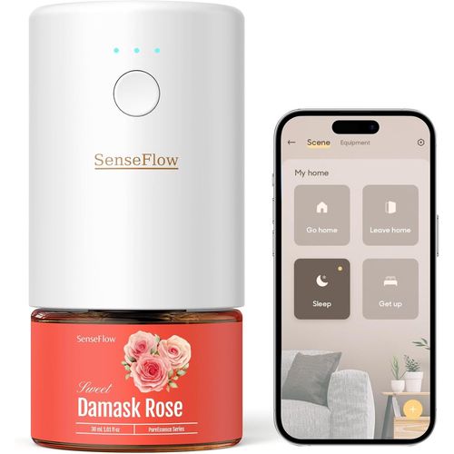 Diffuseur Huiles Essentielles Parfum Maison Smart Wlan Sf101s, Ultrasonique Sans Eau, 100% Végétal, Aromathérapie 120 Jours, Pour Maison, Hôtel Jusqu¿À 100¿ - Eucalyptus Blue Gum 