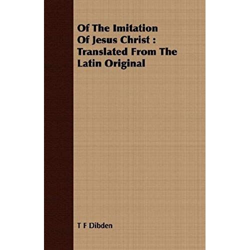 Of The Imitation Of Jesus Christ