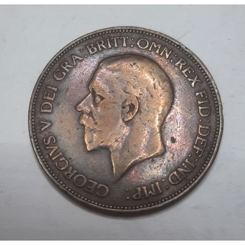 1 Penny Pièce Circulante Royaume Uni Roi George V 1928 Gr_15