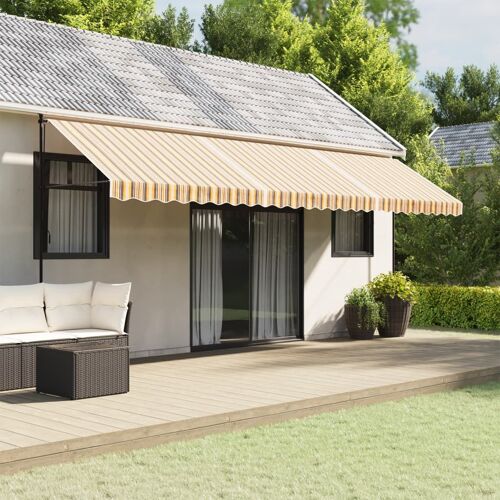 Vidaxl Tissu De Remplacement Pour Auvent Rayures Multicolores 6x3 M