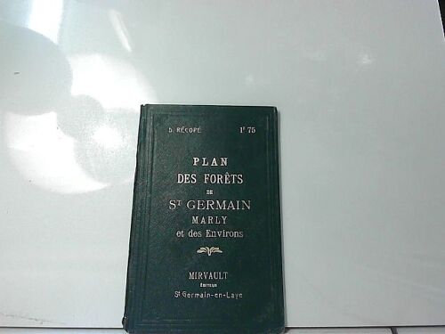 Plan Des Forets De St Germain Marly Et Des Environs D.