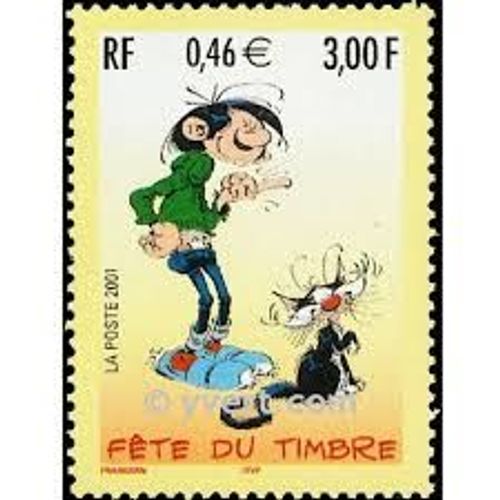 Fête Du Timbre : Gaston Lagaffe Bande Dessinée Année 2001 N° 3370 Yvert Et Tellier Luxe