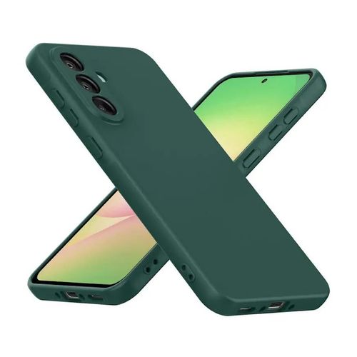 Coque Pour Samsung Galaxy A36 Et A56 5g - Housse Etui Silicone Gel Fine + Film Ecran - Vert