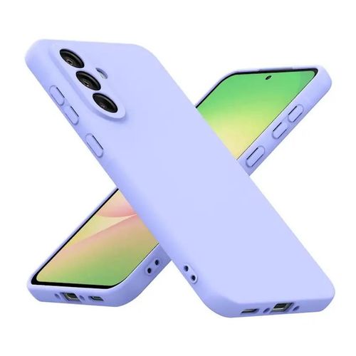 Coque Pour Samsung Galaxy A36 Et A56 5g - Housse Etui Silicone Gel Fine + Verre Trempe - Mauve