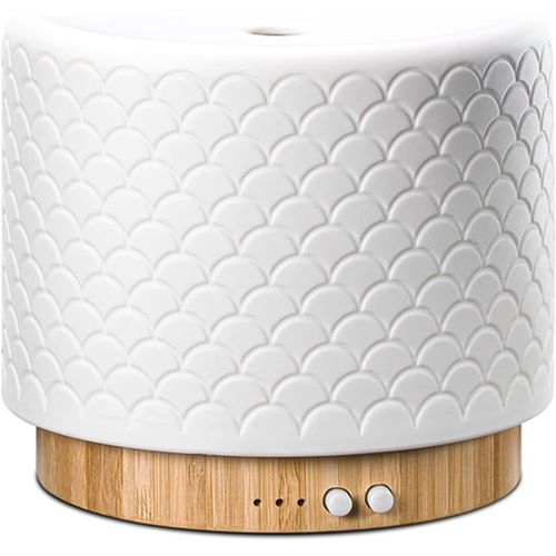 Moya - Diffuseur Huiles Essentielles - Diffuseur Huiles Essentielles Bois - Cohérence Cardiaque - Lampe De Respiration 