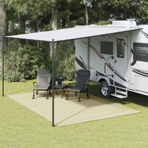Vidaxl Tapis De Sol De Camping Crème 5x3 M
