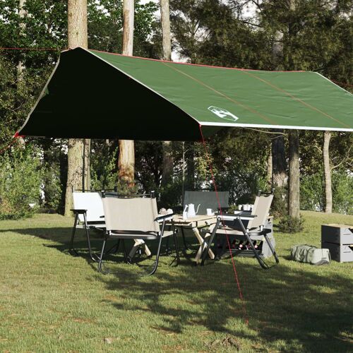 Vidaxl Bâche De Camping Vert 420x440 Cm Imperméable