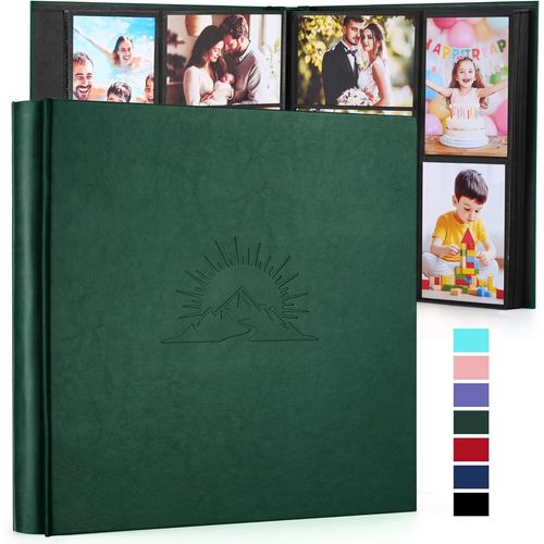 Album Photo 10 X 15 Cm, 600 Photos, Album À Pochettes Avec Étui En Cuir Et Gaufrage Élégant, Grand Livre Photo Classique À Coller Pour Mariage, Anniversaire, Bébé Et Famille