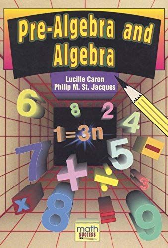 Pre-Algebra And Algebra