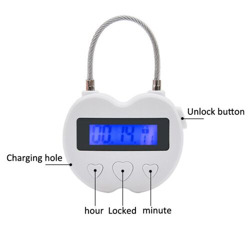 Minuterie Électronique De Jeu Pour Adultes, Interrupteur De Minuterie De Bondage, Jouets Sexuels, Retenue Fétiche, Verrouillage De L'heure Numérique, Accessoires Pour Couples, 7.0