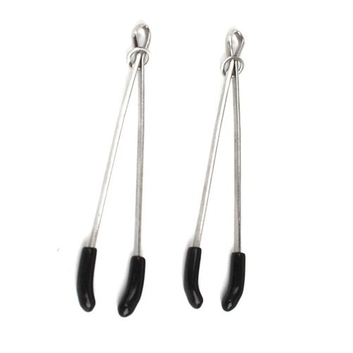Pince À Mamelon En Métal Pour Femme, 1 Paire, Pince À Mamelon En Métal, Pour Taquiner La Poitrine, Jeux Pour Adultes, Produit Érotique, Jouets Sexuels Pour Femmes