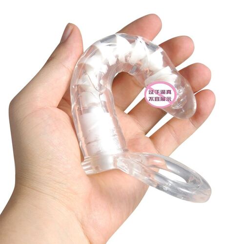Godemiché Anal Vibrant Avec Anneau Sur Le Pénis Pour Homme, Gode Avec Sangle, Plug Anal Pour Massage Du Vagin Et De La Prostate, Jouets Sexuels