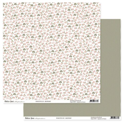 Papier Imprimé Positive 5 30.5 X 30.5 Cm