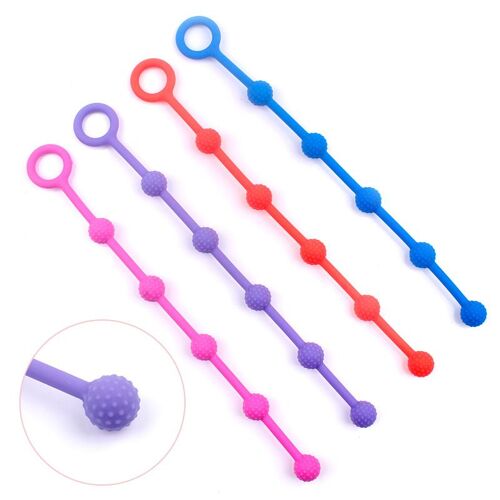Balles Anales Souples Et Allongées, Jouets Sexuels Pour Adultes, Petites Perles Anales, Produits Sexuels Pour Débutants