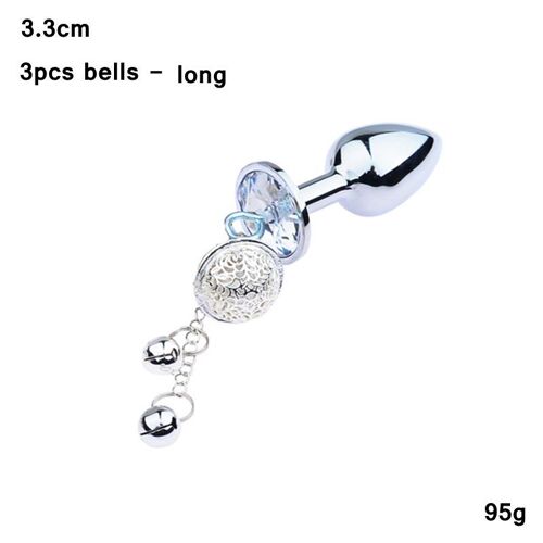Jouets Sexuels Sm Pour Adultes, Cloche En Métal, Plug Anal En Noyer, Extension D'arrière-Cour Ronde, Argent Palace, Plug Anal, Clip De Poitrine