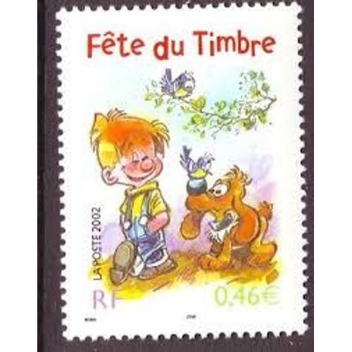 Fête Du Timbre : Bande Dessinée Boule Et Bill Année 2002 N° 3467 Yvert Et Tellier Luxe
