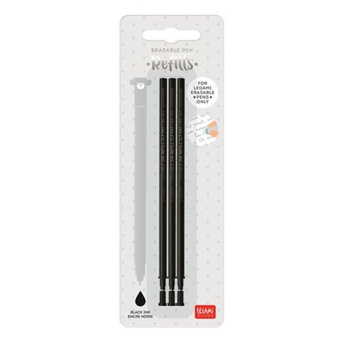 Recharge Pour Stylo Effaçable X 3 Pcs Noir