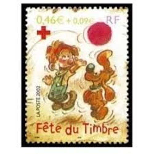 Fête Du Timbre : Bande Dessinée Boule Et Bill Année 2002 N° 3469 Yvert Et Tellier Luxe