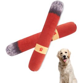 Lot de 2 cigarettes interactives couineuses pour chien,30 x 5 cm