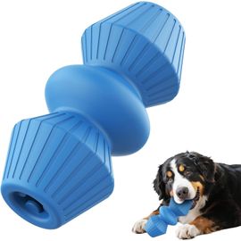 Jouet intelligent pour chien-Jouet interactif pour chien-Avec alimentation lente-Indestructible-Pour stimulation mentale et plaisir-Bleu