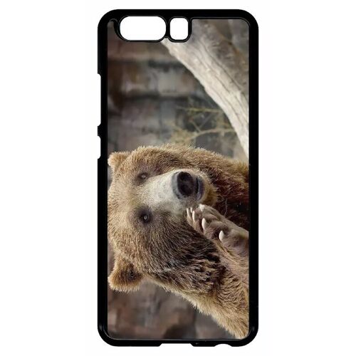 Coque Pour Huawei Ascend P10 - Gros Ours Brun - Noir
