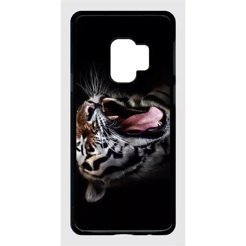 Coque Pour Galaxy S9 - Tete De Tigre Sauvage - Noir